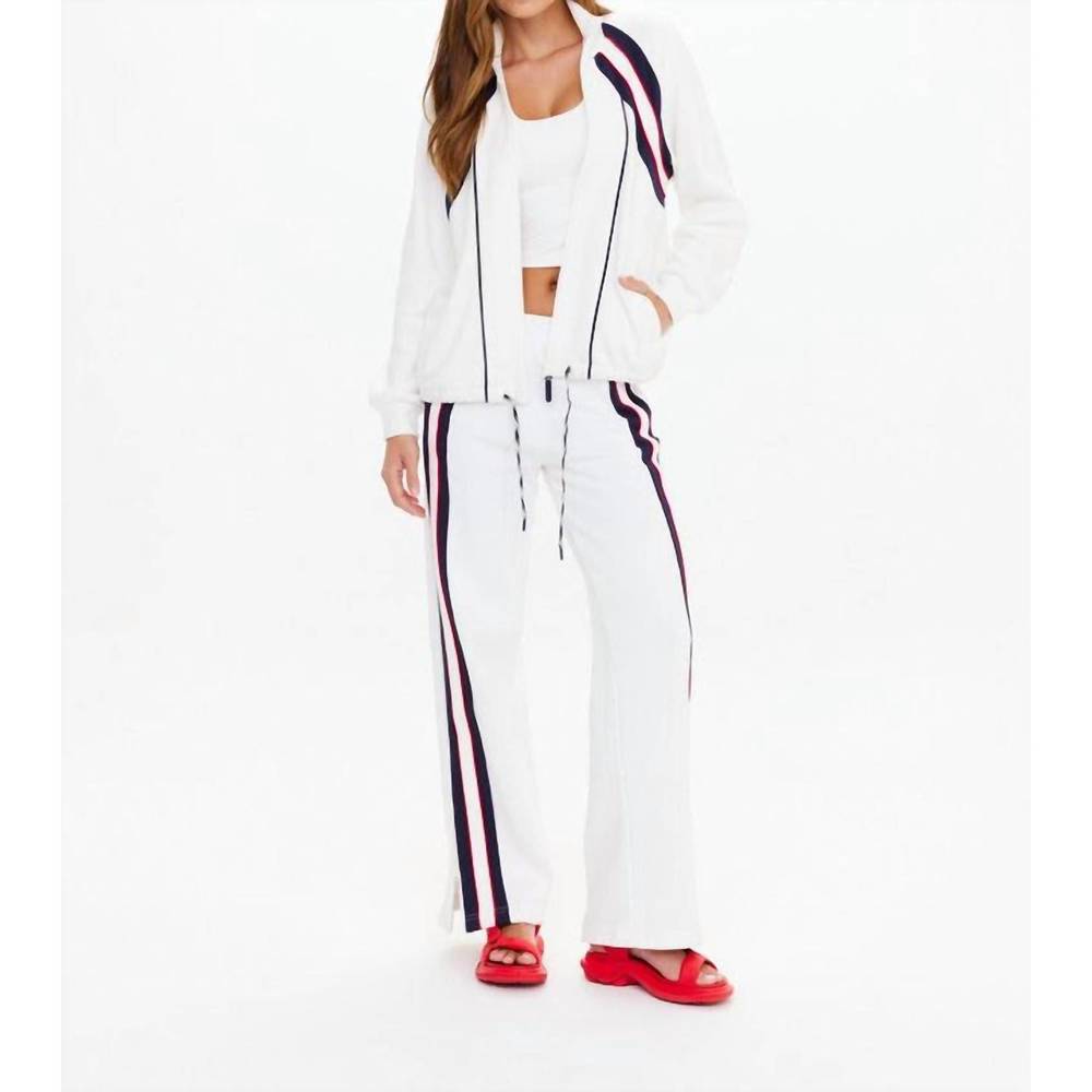 NEW THE UPSIDE pacific morgan zip up jacket in white